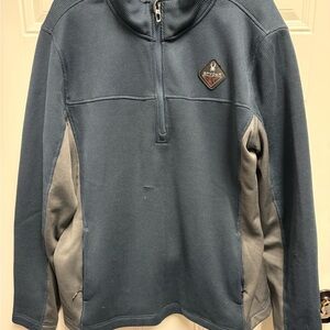 Spyder Blue and Gray Men's Quarter Zip